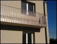 DOMINOX: Paličasta balkonska ograja: Brušeni inox  