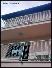 DOMINOX: Balkonska ograja iz poliranega inoxa  