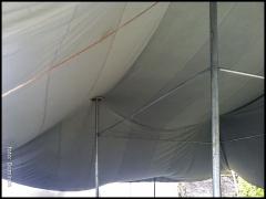konstrukcija za šotor  arheološki park Mirje