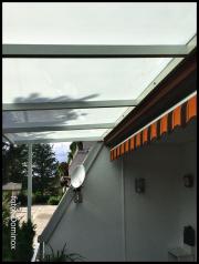 DOMINOX: Inox nadstrešek z dvojnim kaljenim steklom 