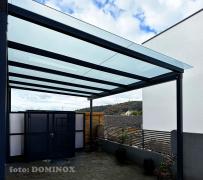 DOMINOX: stekleni nadstrešek