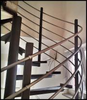 DOMINOX Zavita inox ograja za polkrožne stopnice