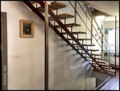 DOMINOX: Steklena ograja stopnišča