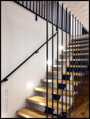 DOMINOX: Palična inox stopniščna ograja antracit prašno barvana 