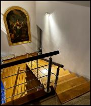DOMINOX: inox stopnišče z lesenimi ročaji