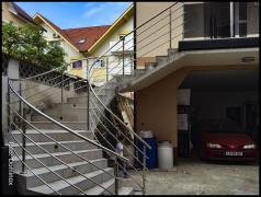 DOMINOX: Zavita inox ograja za zunanje balkonske stopnice